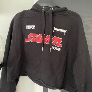 Justin Bieber Purpose Cropped Hoodie